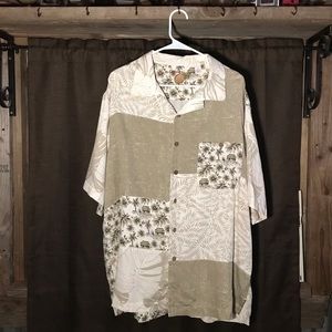 Caribbean Pineapple Hawaiian button down shirt